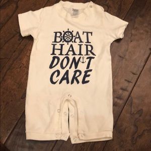 “Boat hair don’t care” romper - never been worn